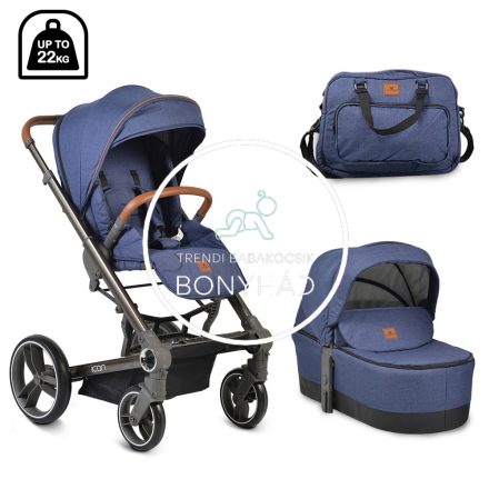 Cangaroo ICON - 3in1 Babakocsi - Denim