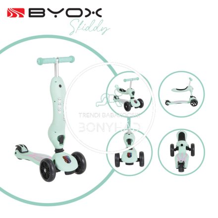 Byox Scooter Skiddy - 2in1 - Menta