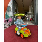 Smile tolókaros bébitaxi - Levehető napvédővel - Zöld