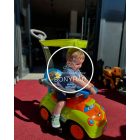 Smile tolókaros bébitaxi - Levehető napvédővel - Zöld