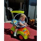 Smile tolókaros bébitaxi - Levehető napvédővel - Zöld