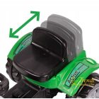 Ráülős, pedálos traktor utánfutóval - Zöld