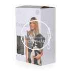 Kenguru hordozó - 4 pozíciós, kapucnis - Fekete