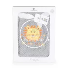 Cangaroo Freya Baba Takaró – Puha Fleece, Sötétszürke