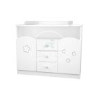 Félix - 106 - os Pelenkázószekrény - Fehér - Csillagos