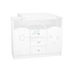 Félix - 106 - os Pelenkázószekrény - Fehér - Csillagos