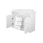 Félix - 106 - os Pelenkázószekrény - Fehér - Csillagos