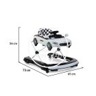 Moni Cabrio 2in1 bébikomp és járássegítő -  Szürke