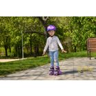 Kerékpáros sisak (48-54 cm) Lányos - Lila-pink