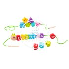 Fa játék - Felfűzhető fa kukacka