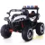 Buggy fehér 2 személyes gyerek elektromos autó 4 motorral szemből – Trendi Babakocsi
