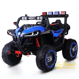Buggy kék 2 személyes gyerek elektromos autó 4 motorral szemből – Trendi Babakocsi