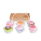 Fa játék - Fa Muffin szett - 7 darabos - Pasztel színben