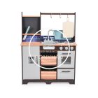 Fa játék - Fa babakonyha -  Teljesen felszerelt