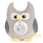 Moni Plüss zenélő éjszakai fény és projektor - Bagoly