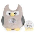 Moni Plüss zenélő éjszakai fény és projektor - Bagoly