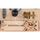 Fa játék - Montessori matatófal - Zsiráfos