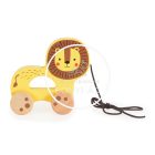 Fa játék - Fa húzható Oroszlán - Sárga