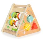 Fa játék - Fa készségfejlesztő háromszög - Pasztel