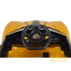 Cordoba sárga gyerek elektromos kisautó hátulról – LED hátsó lámpákkal