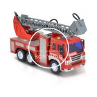 Kisautó - Műanyag - Tűzoltó autó, létrás szerkocsi