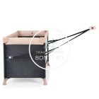 Next Level - Utazóágy - 2 szintes, lehajtható oldalfallal - Bézs