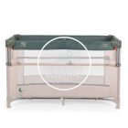 Next Level - Utazóágy - 2 szintes, lehajtható oldalfallal - Zöld