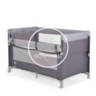 Next Level - Utazóágy - 2 szintes, lehajtható oldalfallal - Szürke