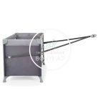 Next Level - Utazóágy - 2 szintes, lehajtható oldalfallal - Szürke