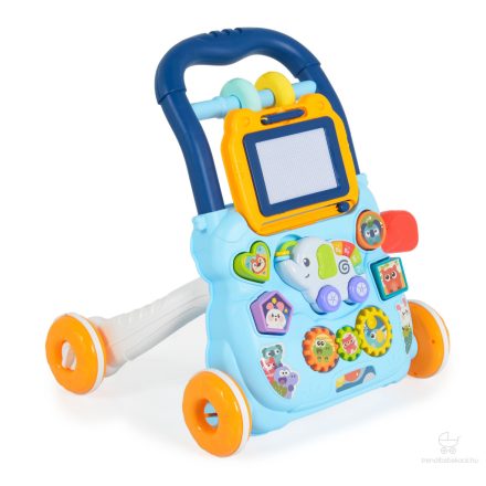 MUSIC WALKER járássegítő – Elefántos, Kék (2in1 zenei + mágneses táblás fejlesztő játék)