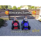 Kék elektromos traktor LED világítással