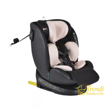 Cangaroo Castor 40-150 cm I-SIZE biztonsági gyerekülés hangjelzéssel - Púder