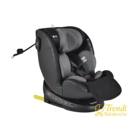 Cangaroo Castor 40-150 cm I-SIZE biztonsági gyerekülés hangjelzéssel - Szürke