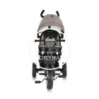 Tricikli - Szülőkaros, 360 fokban forgatható üléssel - Bézs