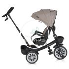 Tricikli - Szülőkaros, 360 fokban forgatható üléssel - Bézs