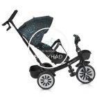 Tricikli - Szülőkaros, 360 fokban forgatható üléssel - Kék