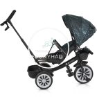 Tricikli - Szülőkaros, 360 fokban forgatható üléssel - Kék