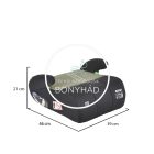 Ülésmagasító - Dakar - I-SIZE - 125 - 150 cm - Olivazöld