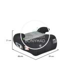 Ülésmagasító - Dakar - I-SIZE - 125 - 150 cm - Szürke