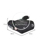 Ülésmagasító - Dakar - I-SIZE - 125 - 150 cm - Fekete