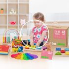 Fa játék - Fa Montessori - Okató doboz - 25 - 36 hónapos kor