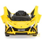 Flash sportautó - 4 motoros - Sárga