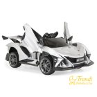 Flash 4 motoros elektromos sportautó gyerekeknek – ezüst színben