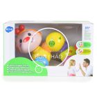 Bébijáték - Vidám, műanyag kukacka - Kerekekkel