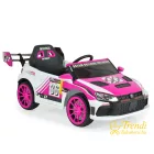 BO Drift elektromos autó - hátsó spoiler szárnnyal - pink