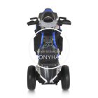 Kényelmes ülés háromkerekű kék elektromos gyerek robogón