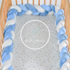 Braiy - Fonott rácsvédő - 220 cm - Kék / Fehér