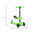 Lamborghini 2in1 - Ráülős, összecsukható Roller - Zöld