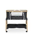 Babaöböl - Amo -  szúnyoghálóval, 7 pozícióban állítható magassággal, kerekekkel, tárolóval - Fekete