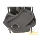 Lindo - Multifunkciós Etetőszék - Ajándék kiegészítőkkel (előke, kanál, villa) - Szürke